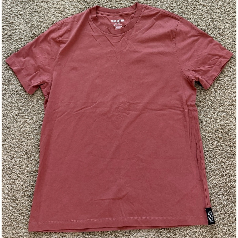 Todd Snyder New York Premium Jersey Short Sleeve T-Shirt Size Medium Light Red